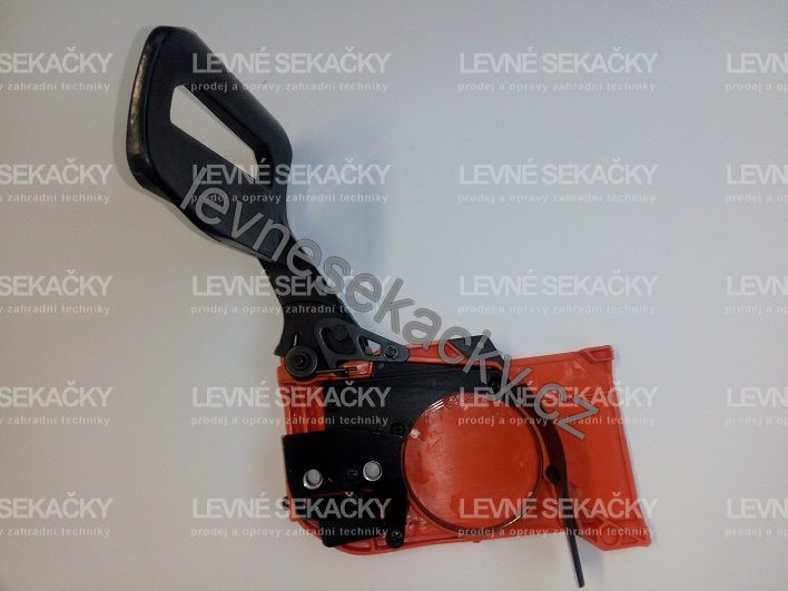 Kompletna osłona sprzęgła z hamulcem do pił HECHT 46, 945 i innych o pojemności silnika 45, 50 i 56 cm³ - 945001A - (nieoryginalna część zamienna)